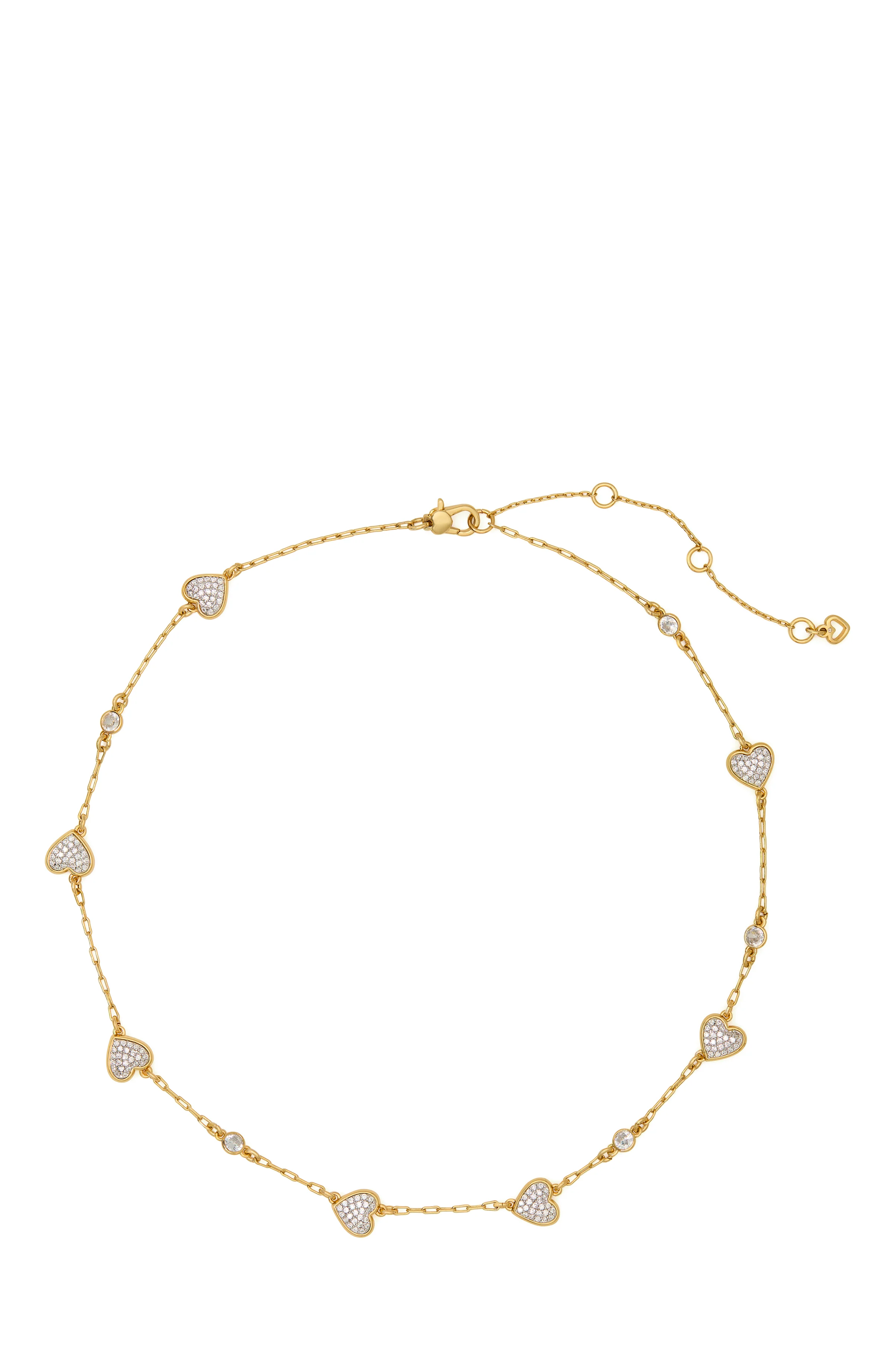 Kate Spade With All My Heart Pave Scatter Necklace