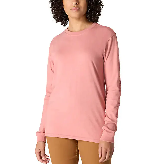 Carhartt Womens Loose Fit Heavyweight Logo Graphic Long Sleeve T-Shirt - Image 5