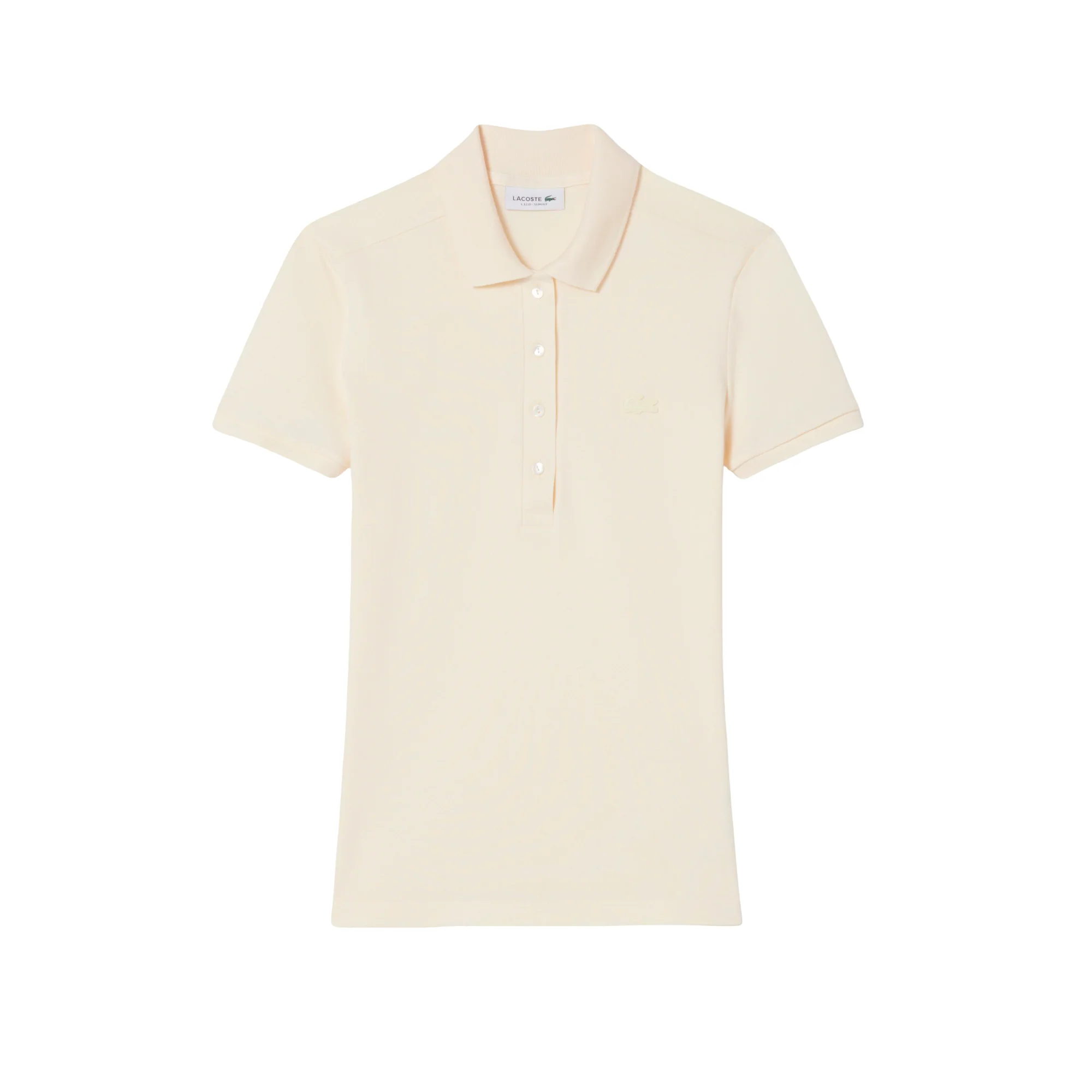 Lacoste Womens Slim Fit Stretch Mini Pique Short Sleeve Polo Shirt - Image 4