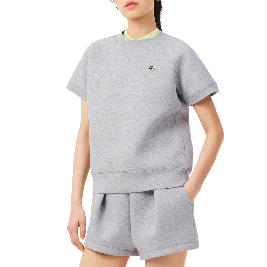 Lacoste Womens Regular Fit Short Sleeve Sweatshirt - Image 3