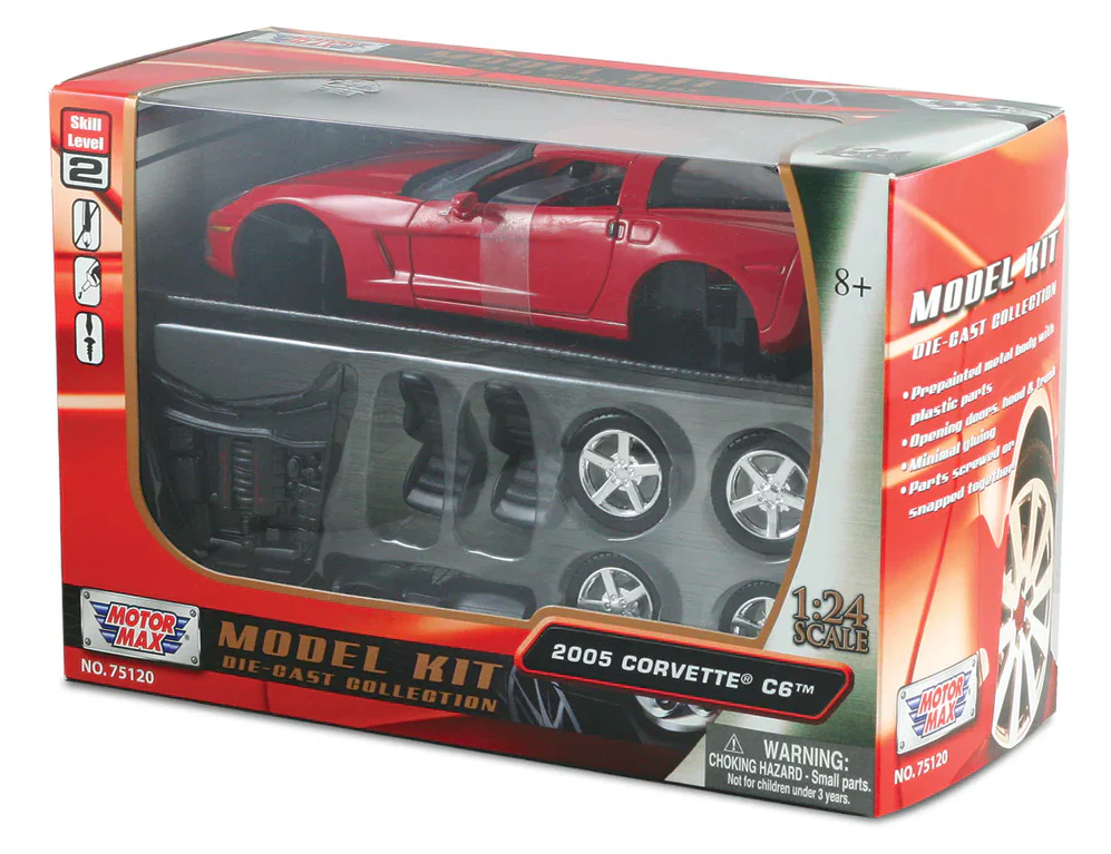 Wow Toyz 2005 Corvette C6 1:24 Scale Model Kit - Image 2