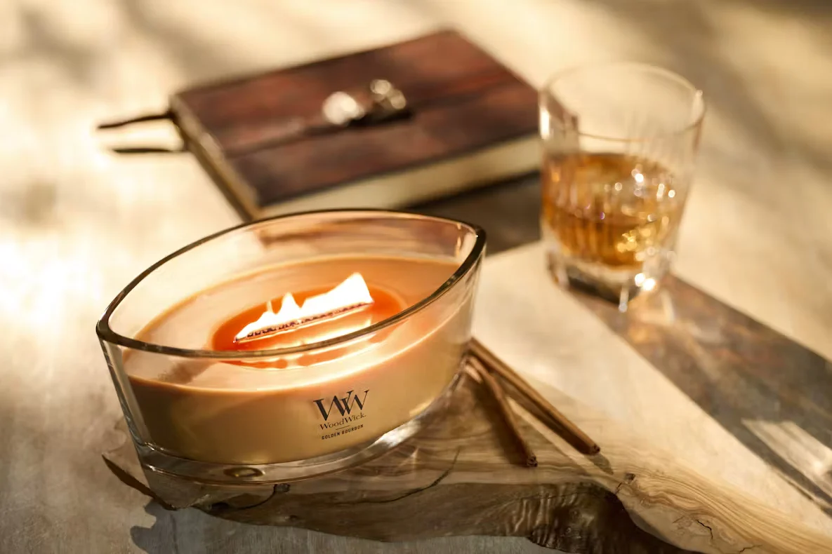 WoodWick Ellipse Candle - Golden Bourbon - Image 4
