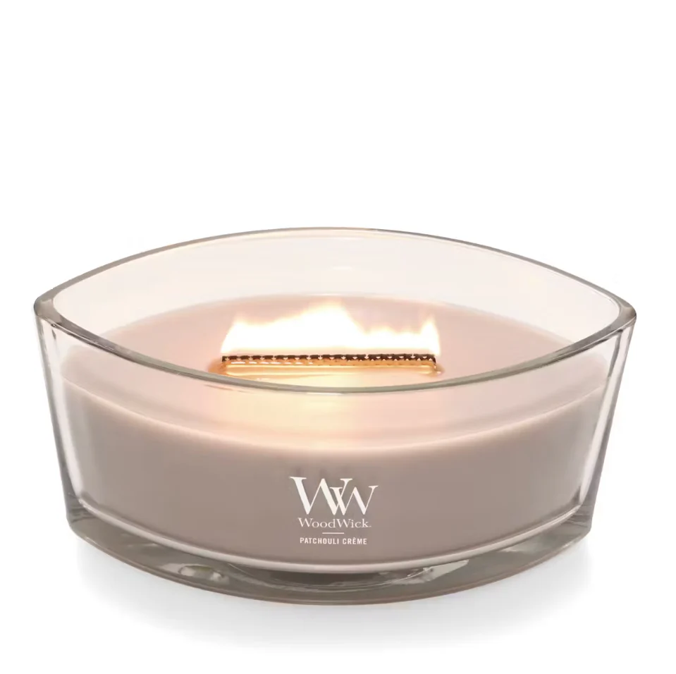 WoodWick Ellipse Candle - Patchouli Crème - Image 3