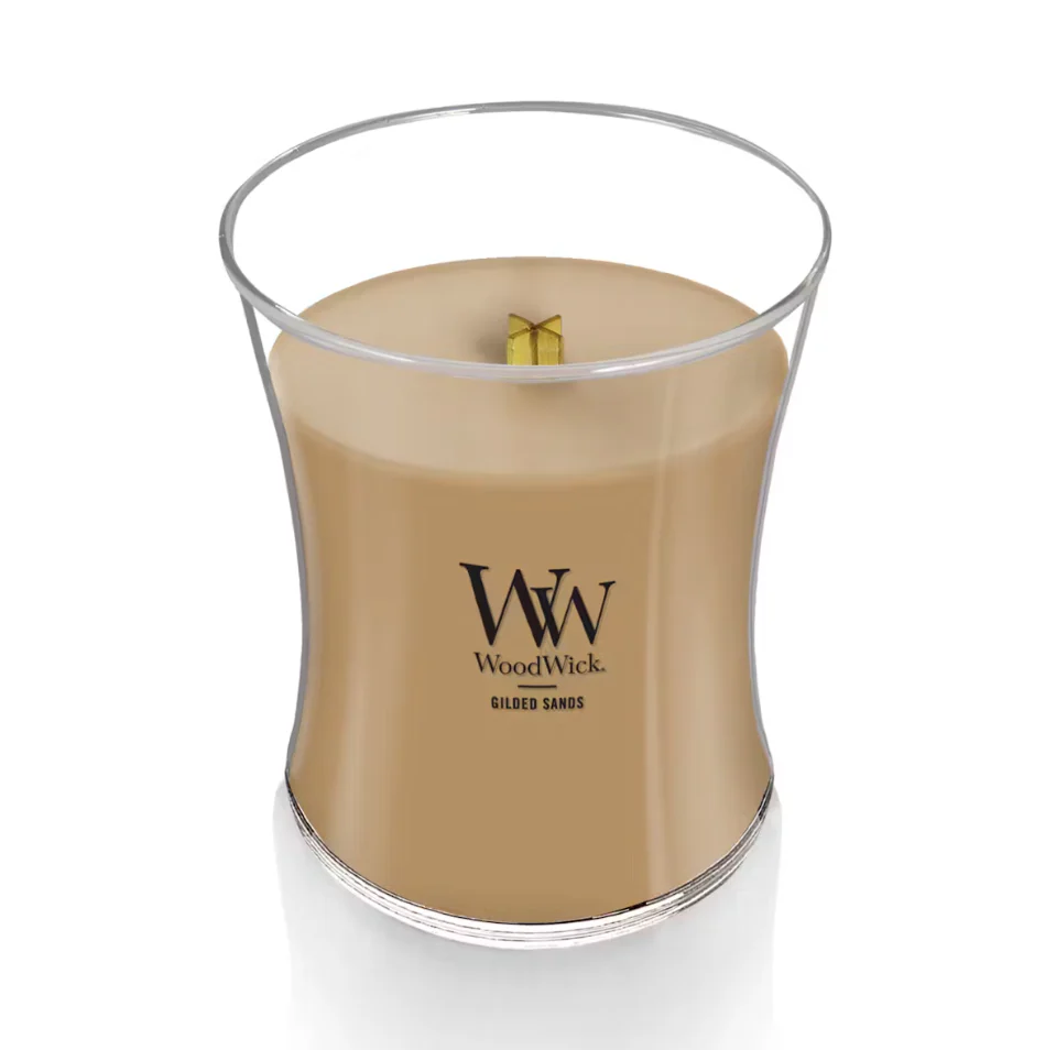 WoodWick Medium Hourglass Candle - Gilded Sands - Image 2
