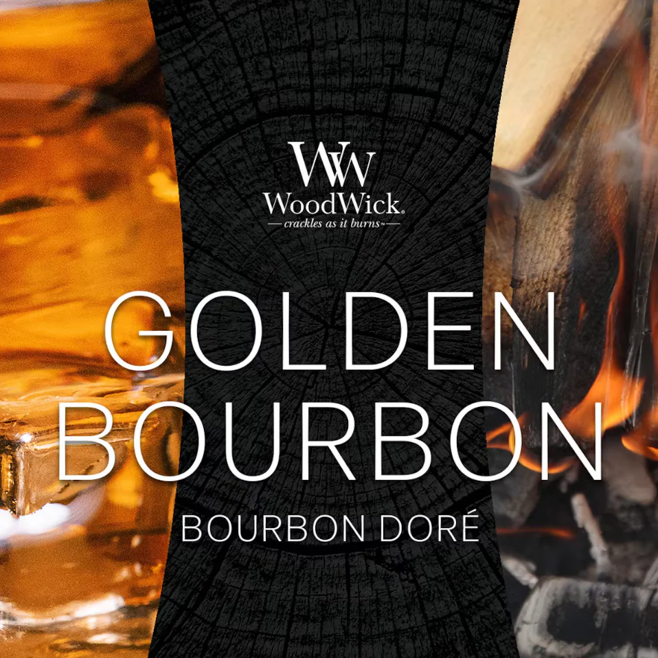WoodWick Medium Jar Candle - Golden Bourbon - Image 5