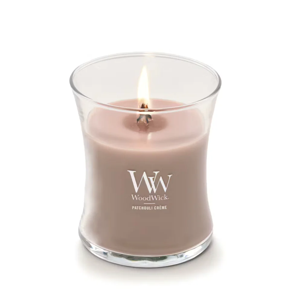 WoodWick Medium Hourglass Candle - Patchouli Crème - Image 3