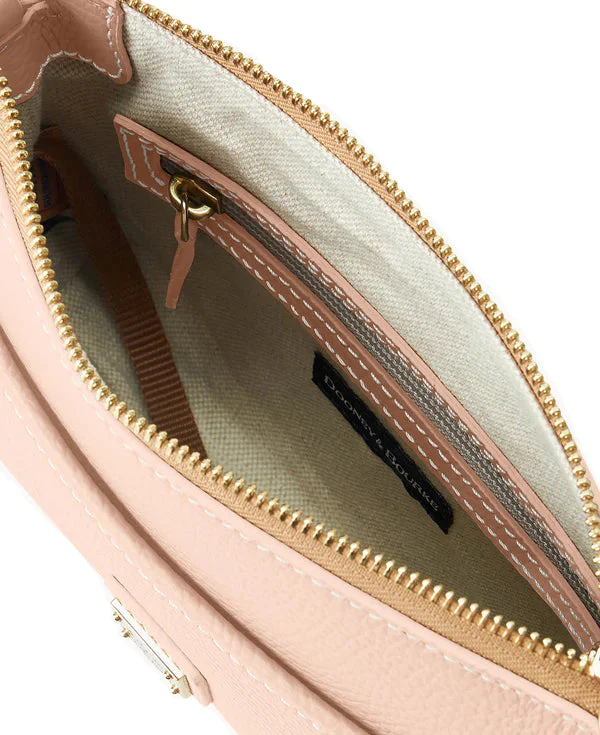 Dooney & Bourke Lucca Leather Ginger Crossbody Handbag - Image 3