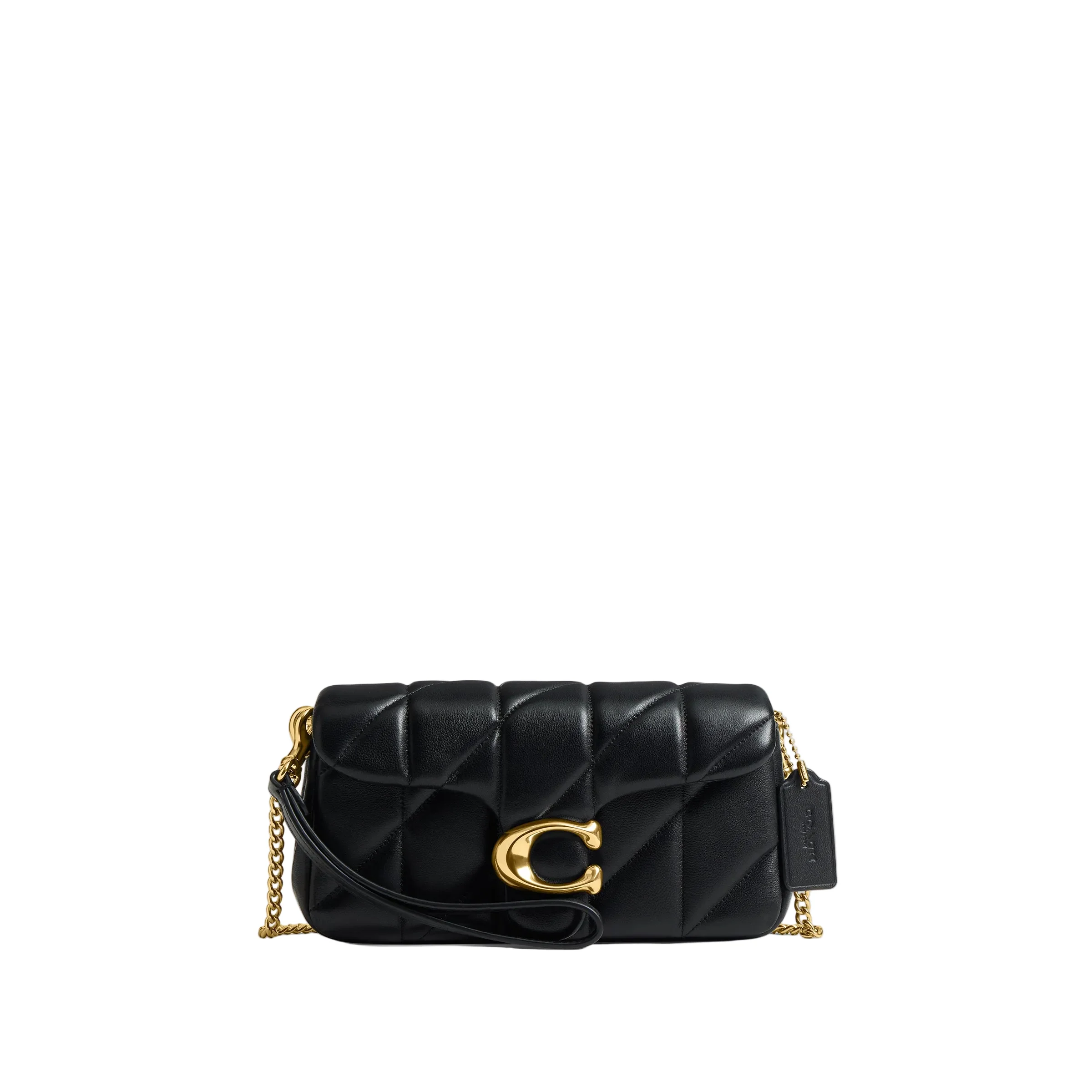 COACH Quilted Leather Tabby 19 Chain Crossbody Handbag