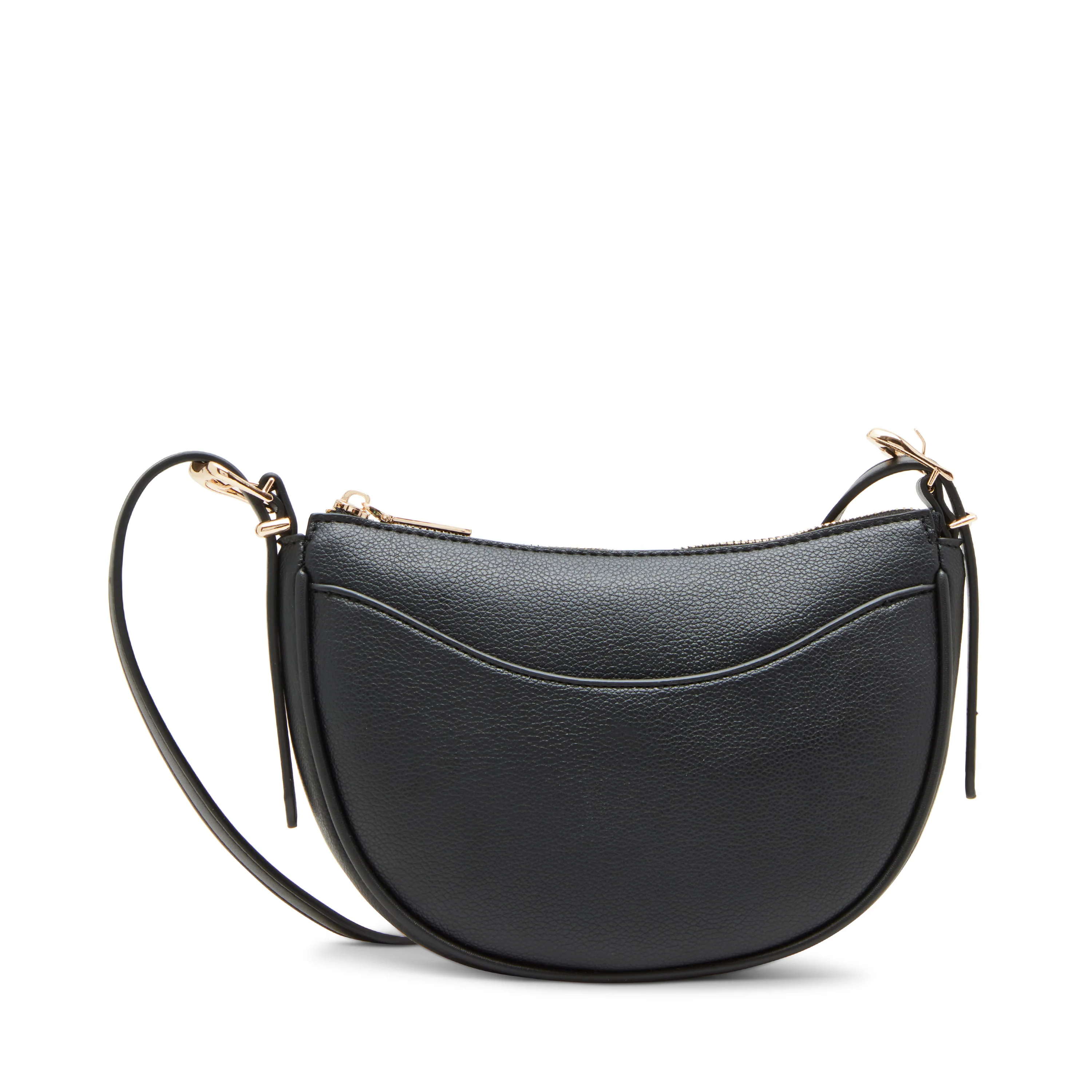 Anne Klein Sculpted Buckle Half Moon Crossbody Handbag - Image 2