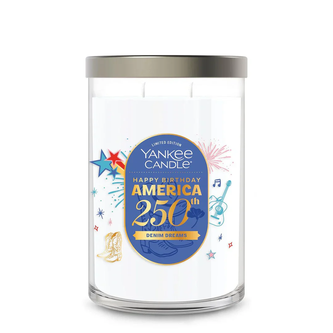 Yankee Candle Large Tumbler Candle - 250th Anniversary Denim Dreams