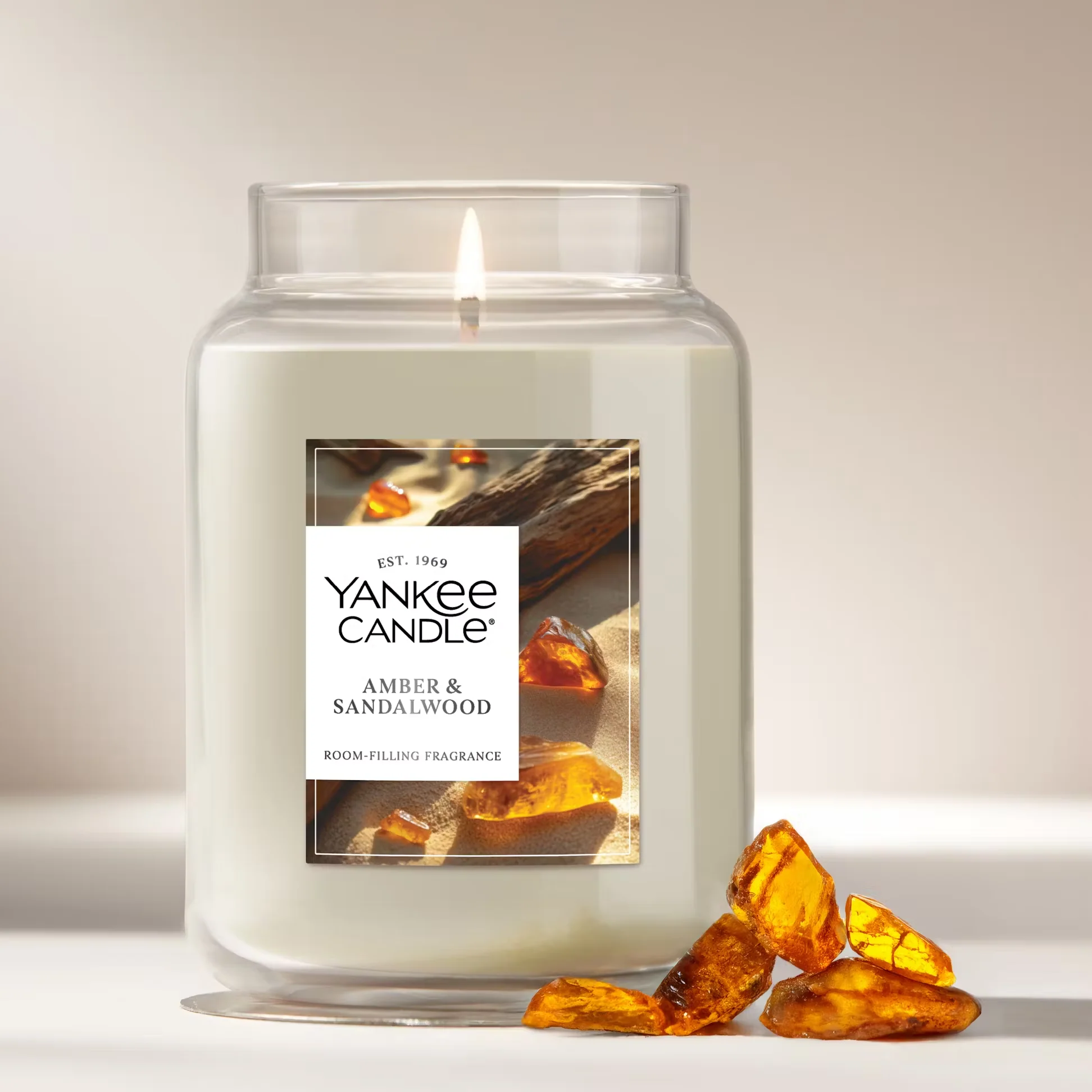Yankee Candle Original Large Jar Candle - Amber & Sandalwood - Image 2