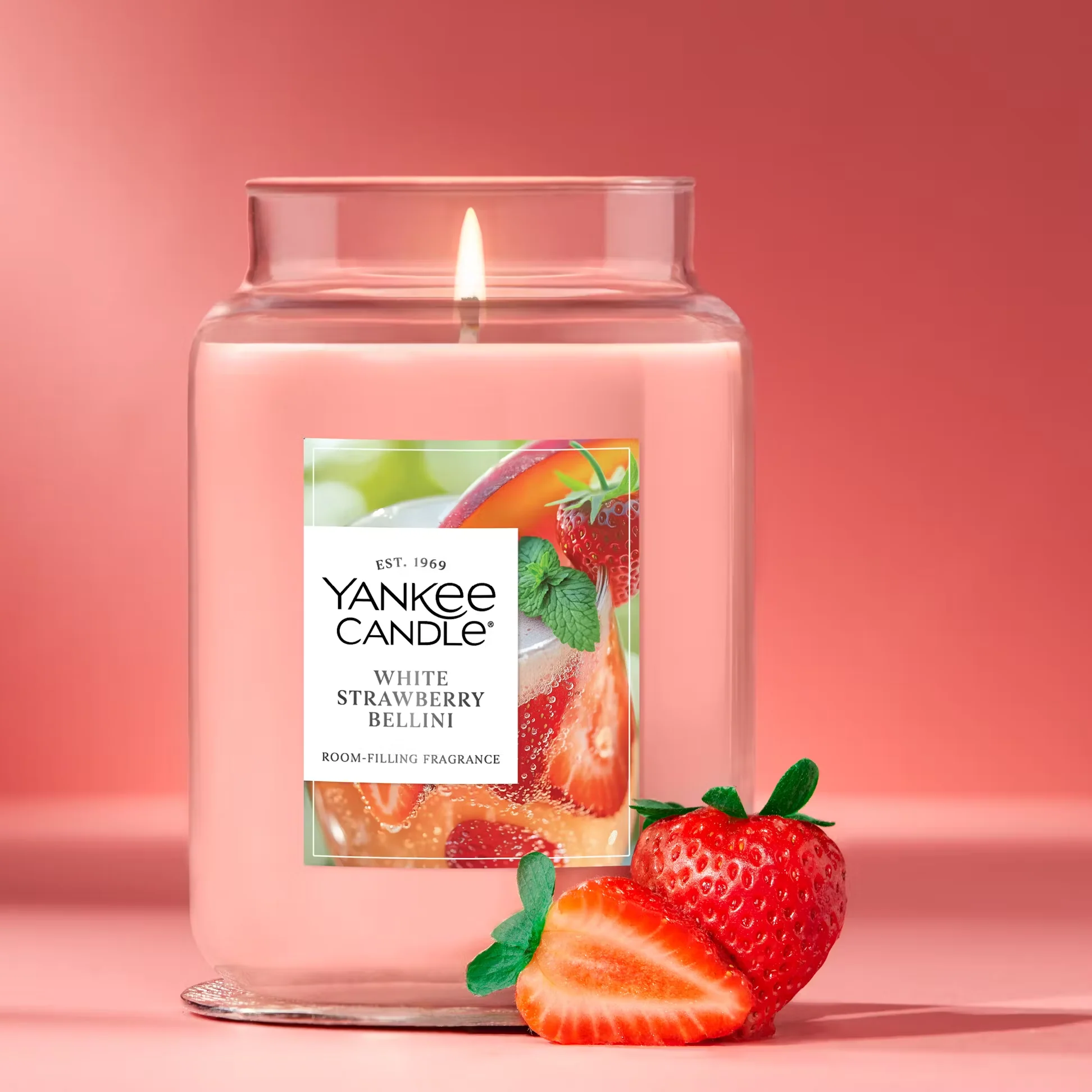 Yankee Candle Original Large Jar Candle - White Strawberry Bellini - Image 2