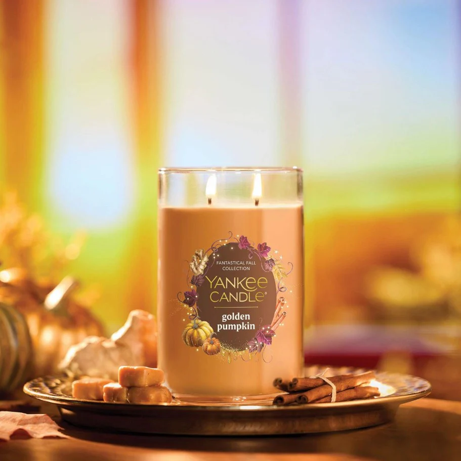 Yankee Candle Large Tumbler Candle - Golden Pumpkin - Image 2