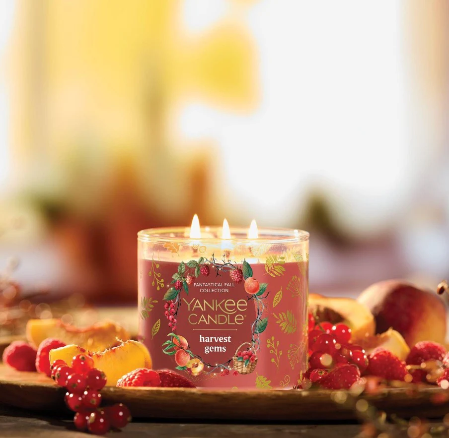 Yankee Candle 3-Wick Candle - Harvest Gems - Image 3