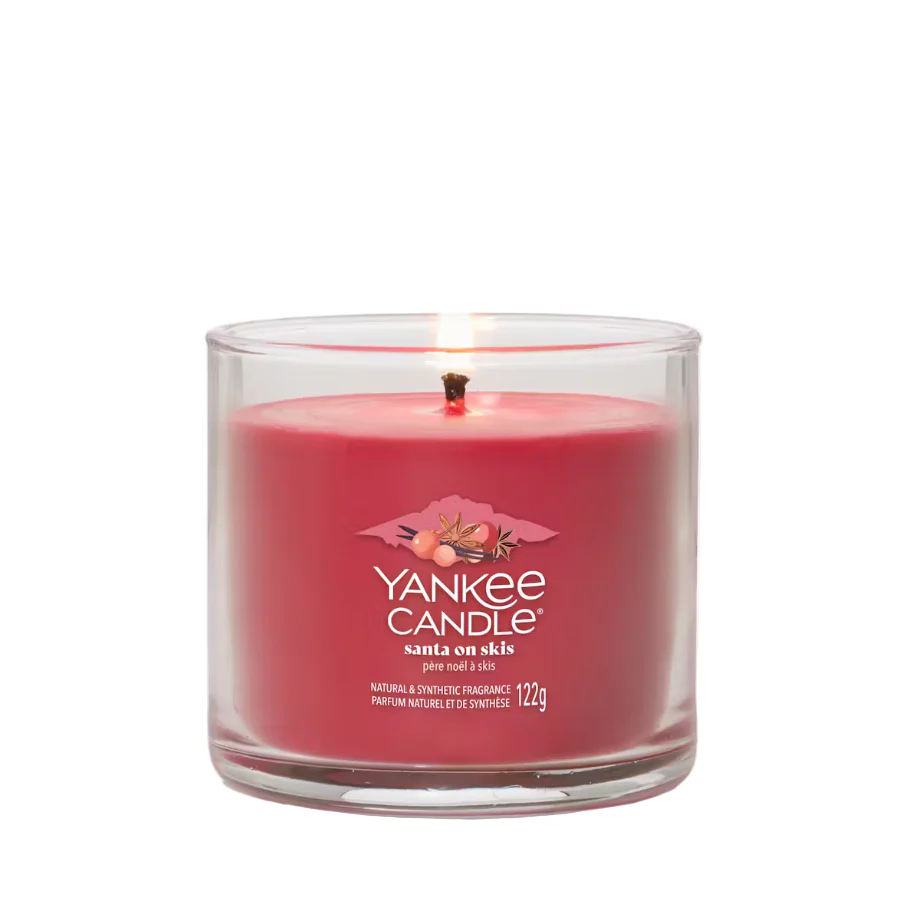 Yankee Candle Signature Small Tumbler Candle - Santa On Skis - Image 3