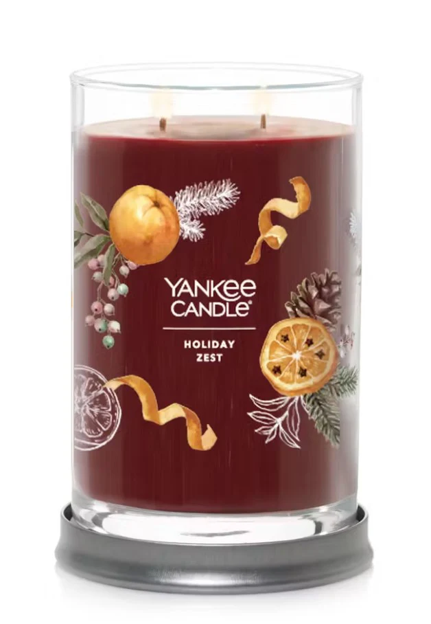Yankee Candle Signature Large Tumbler Candle - Holiday Zest - Image 2