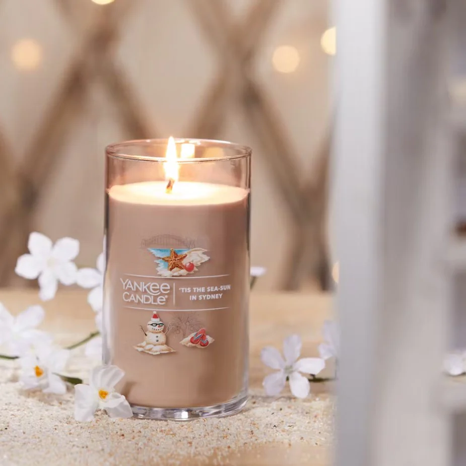 Yankee Candle Signature Medium Pillar Candle - 'Tis The Sea-Sun In Sydney - Image 2