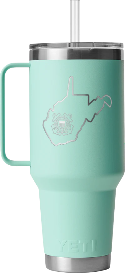 Coast Guard YETI West VA 42 oz. Mug With Straw Lid - Image 6