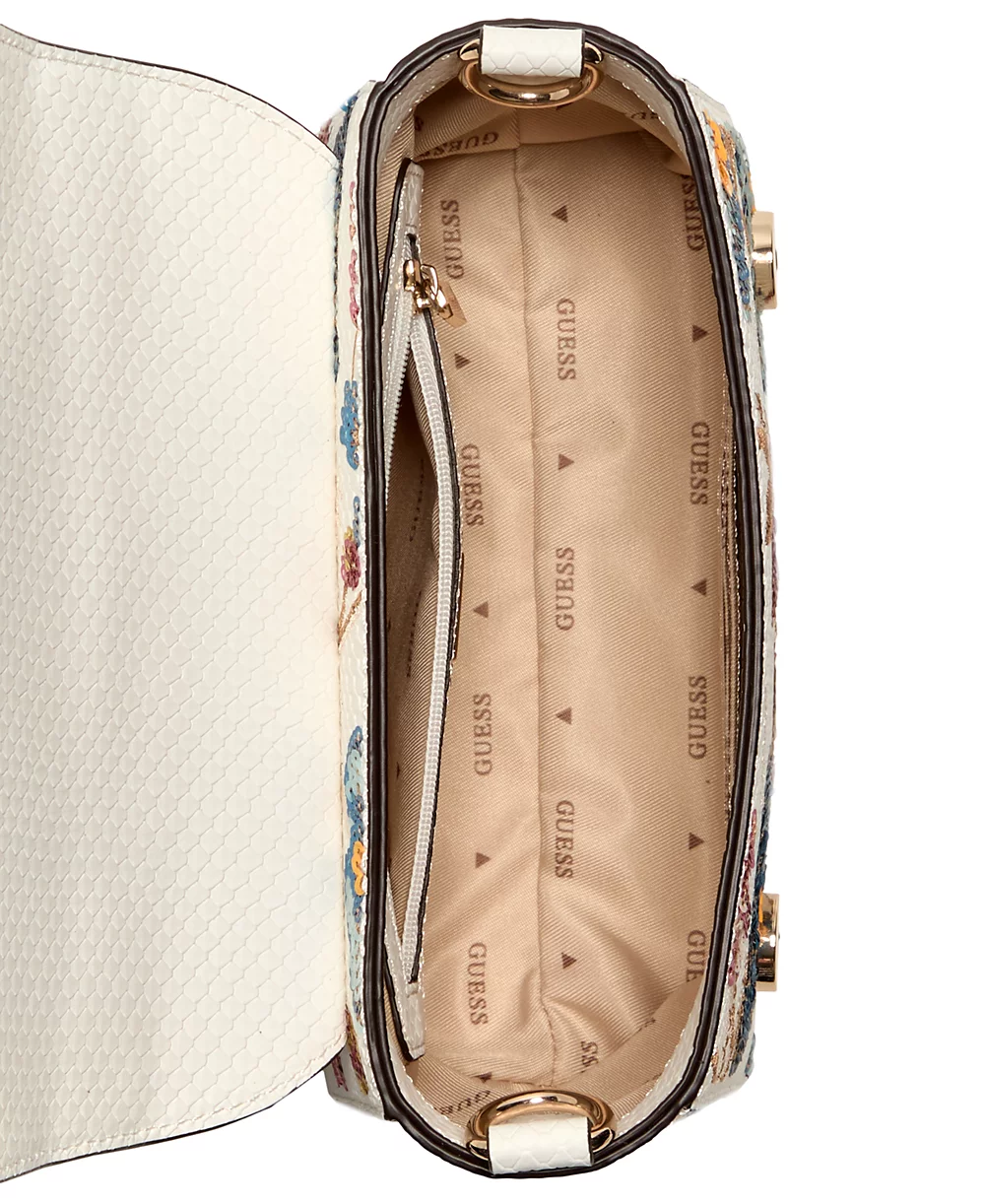 GUESS Zaria Top Handle Flap Crossbody Handbag - Image 4