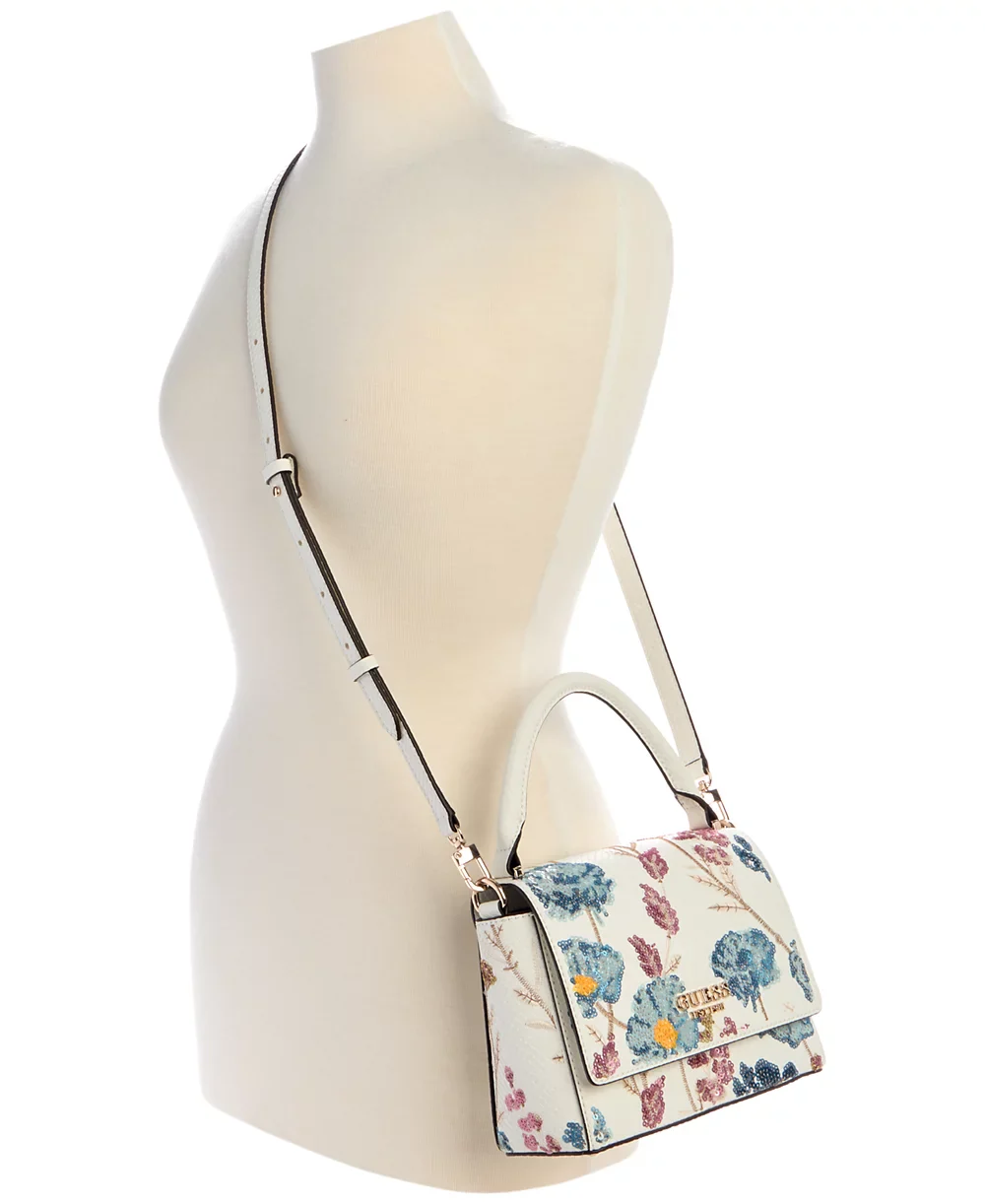 GUESS Zaria Top Handle Flap Crossbody Handbag - Image 5