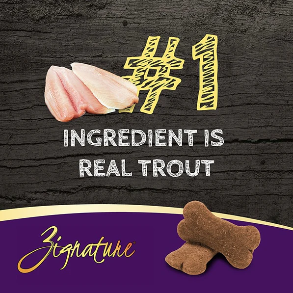 Zignature Trout Formula Ziggy Bars Biscuit Dog Treats - 12 oz. - Image 3