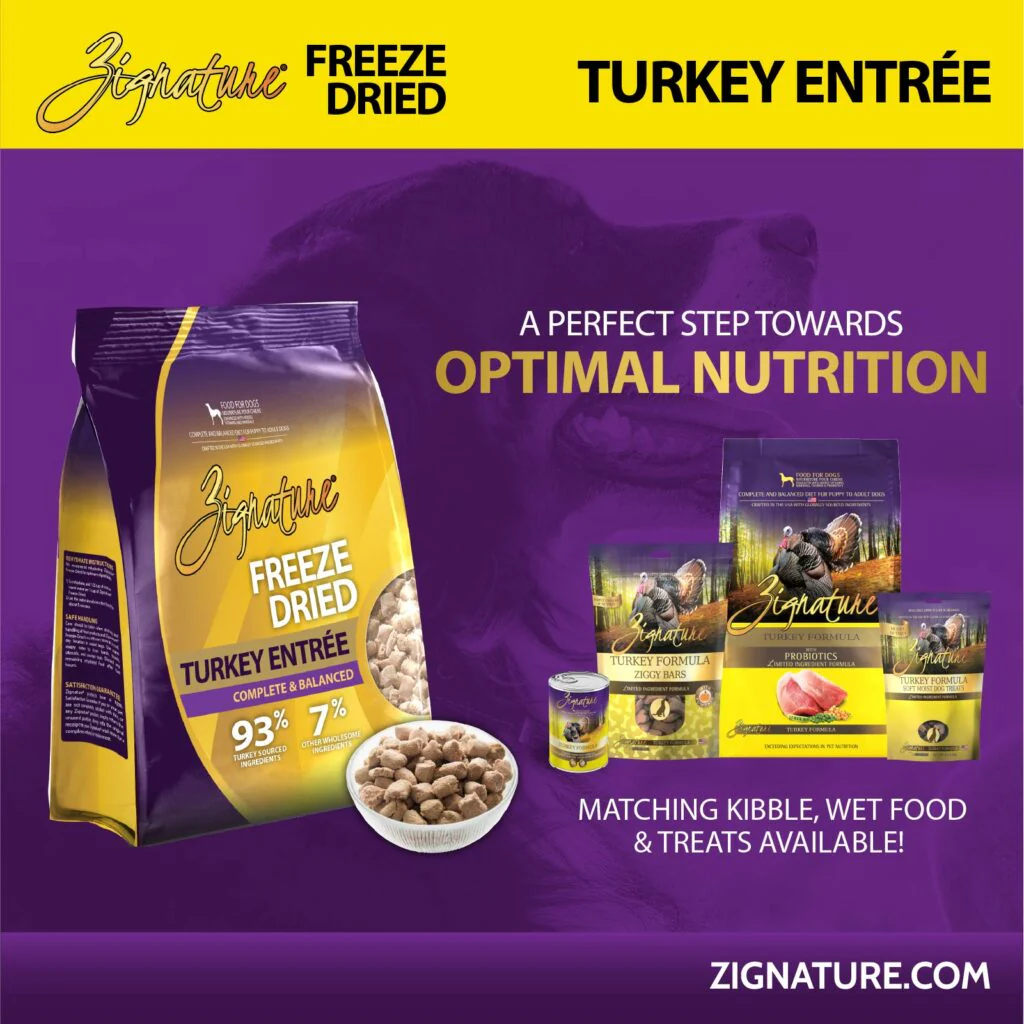 Zignature Original Freeze Dried Turkey Entrée Dry Dog Food - 4 oz. - Image 8